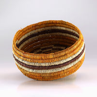 Aboriginal Artwork by Malkuwili Yunupiŋu, Bathi (woven basket)