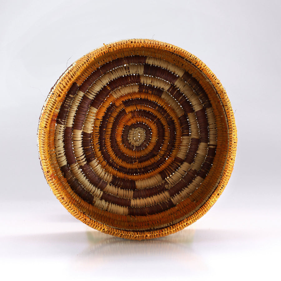 Aboriginal Artwork by Malkuwili Yunupiŋu, Bathi (woven basket)