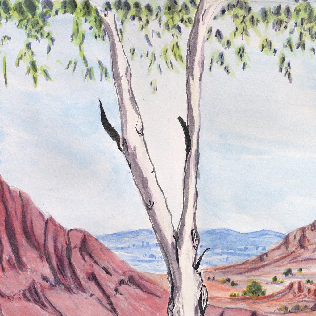 Aboriginal Artwork by Marcus Wheeler, Tjoritja, 51x34.5cm