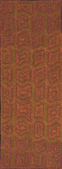 Aboriginal Artwork by Margaret Donegan, Kungkarangkalpa (Seven Sisters Story), 122x45cm