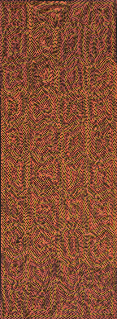 Aboriginal Artwork by Margaret Donegan, Kungkarangkalpa (Seven Sisters Story), 122x45cm - ART ARK®