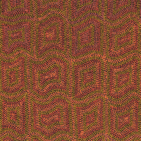 Aboriginal Artwork by Margaret Donegan, Kungkarangkalpa (Seven Sisters Story), 122x45cm