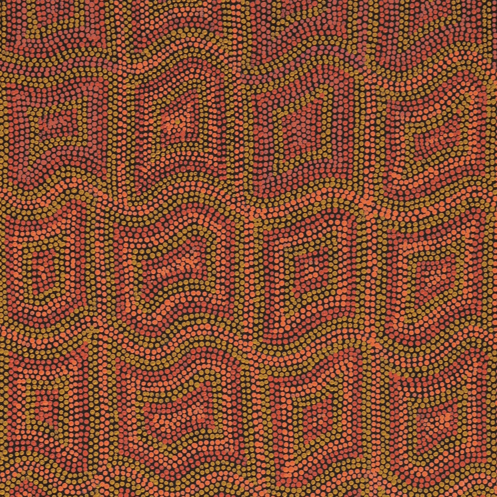 Aboriginal Art by Margaret Donegan, Kungkarangkalpa (Seven Sisters Story), 122x45cm - ART ARK®