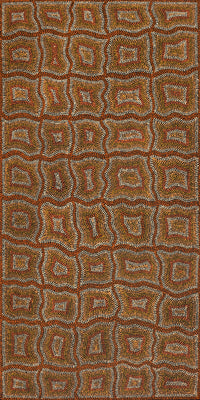 Aboriginal Artwork by Margaret Donegan, Kungkarangkalpa (Seven Sisters Story), 122x61cm