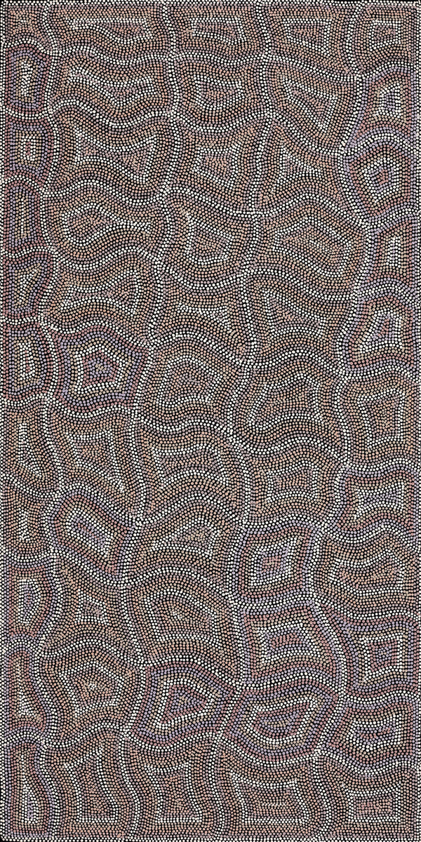 Aboriginal Art by Margaret Donegan, Kungkarangkalpa (Seven Sisters Story), 122x61cm - ART ARK®