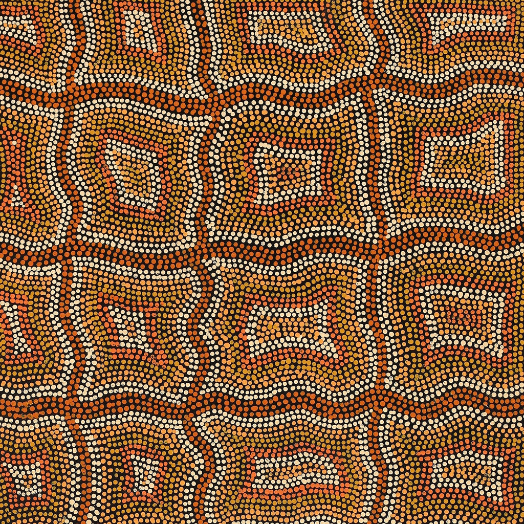 Aboriginal Art by Margaret Donegan, Kungkarangkalpa (Seven Sisters Story), 122x61cm - ART ARK®