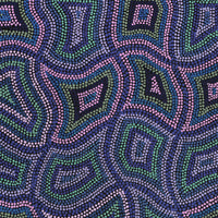 Aboriginal Artwork by Margaret Donegan, Kungkarangkalpa (Seven Sisters Story), 91x61cm