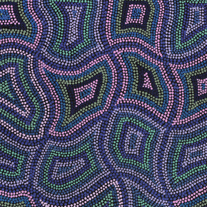 Aboriginal Artwork by Margaret Donegan, Kungkarangkalpa (Seven Sisters Story), 91x61cm - ART ARK®