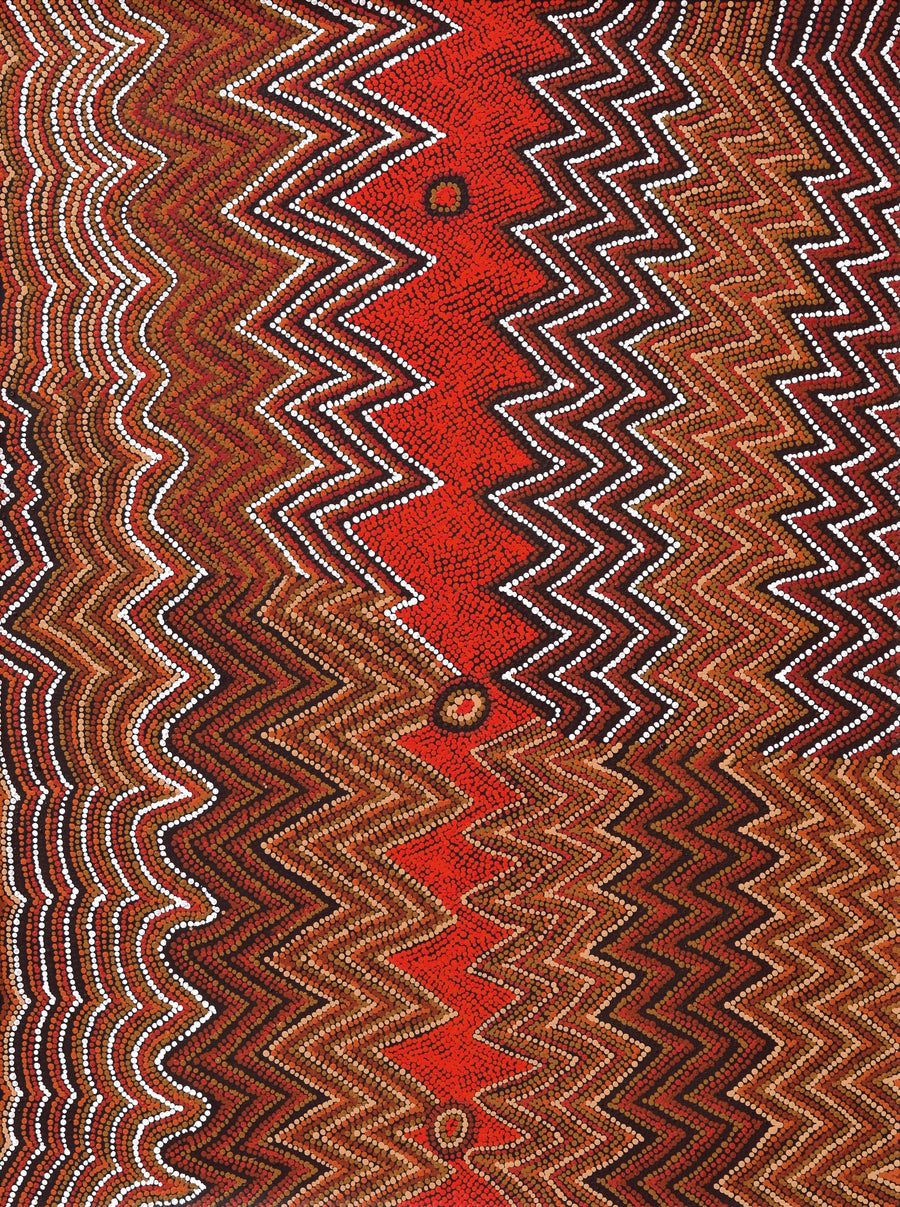 Aboriginal Artwork by Margaret Napangardi Lewis, Mina Mina Dreaming - Ngalyipi, 122x91cm