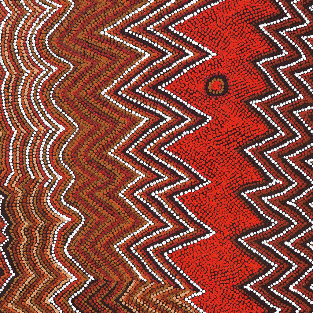 Aboriginal Artwork by Margaret Napangardi Lewis, Mina Mina Dreaming - Ngalyipi, 122x91cm