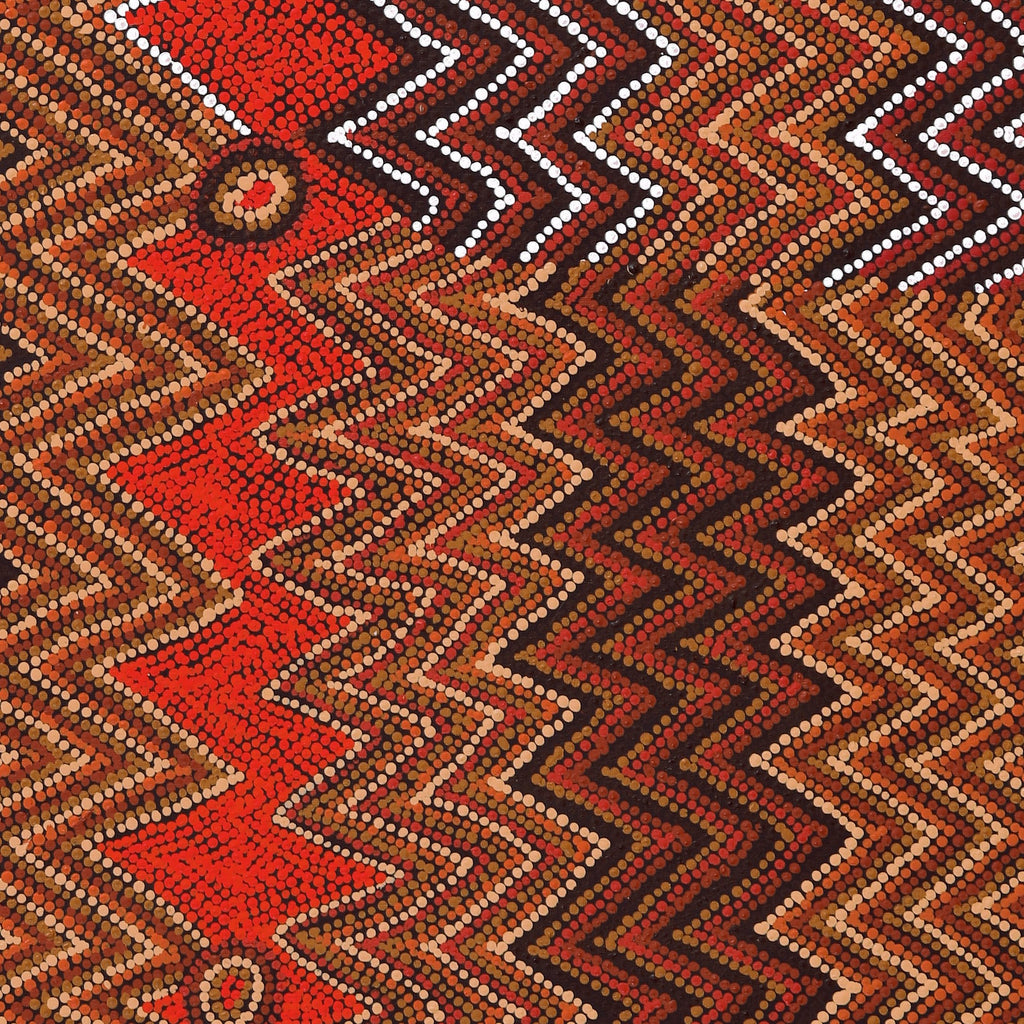Aboriginal Artwork by Margaret Napangardi Lewis, Mina Mina Dreaming - Ngalyipi, 122x91cm