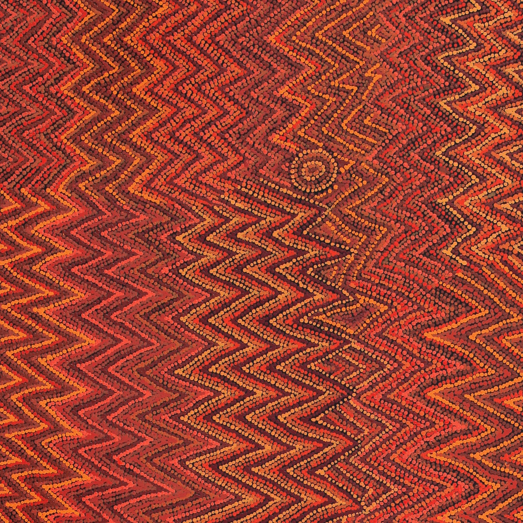 Aboriginal Artwork by Margaret Napangardi Lewis, Mina Mina Dreaming - Ngalyipi, 183x107cm