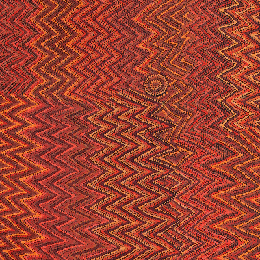Aboriginal Artwork by Margaret Napangardi Lewis, Mina Mina Dreaming - Ngalyipi, 183x107cm