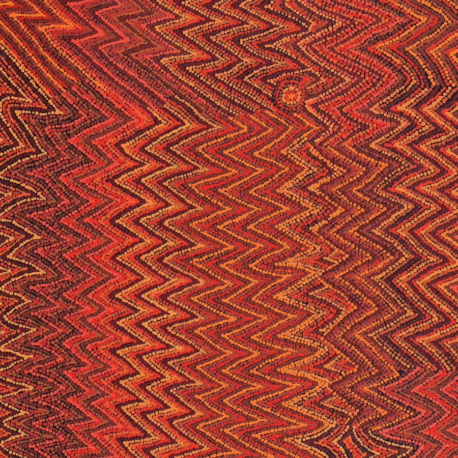 Aboriginal Artwork by Margaret Napangardi Lewis, Mina Mina Dreaming - Ngalyipi, 183x107cm