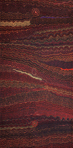 Aboriginal Artwork by Margaret Napangardi Lewis, Mina Mina Dreaming - Ngalyipi, 183x91cm - ART ARK®