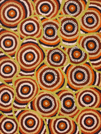 Aboriginal Artwork by Marita Napanangka Marshall, Yuparli Jukurrpa (Bush Banana Dreaming), 61x46cm