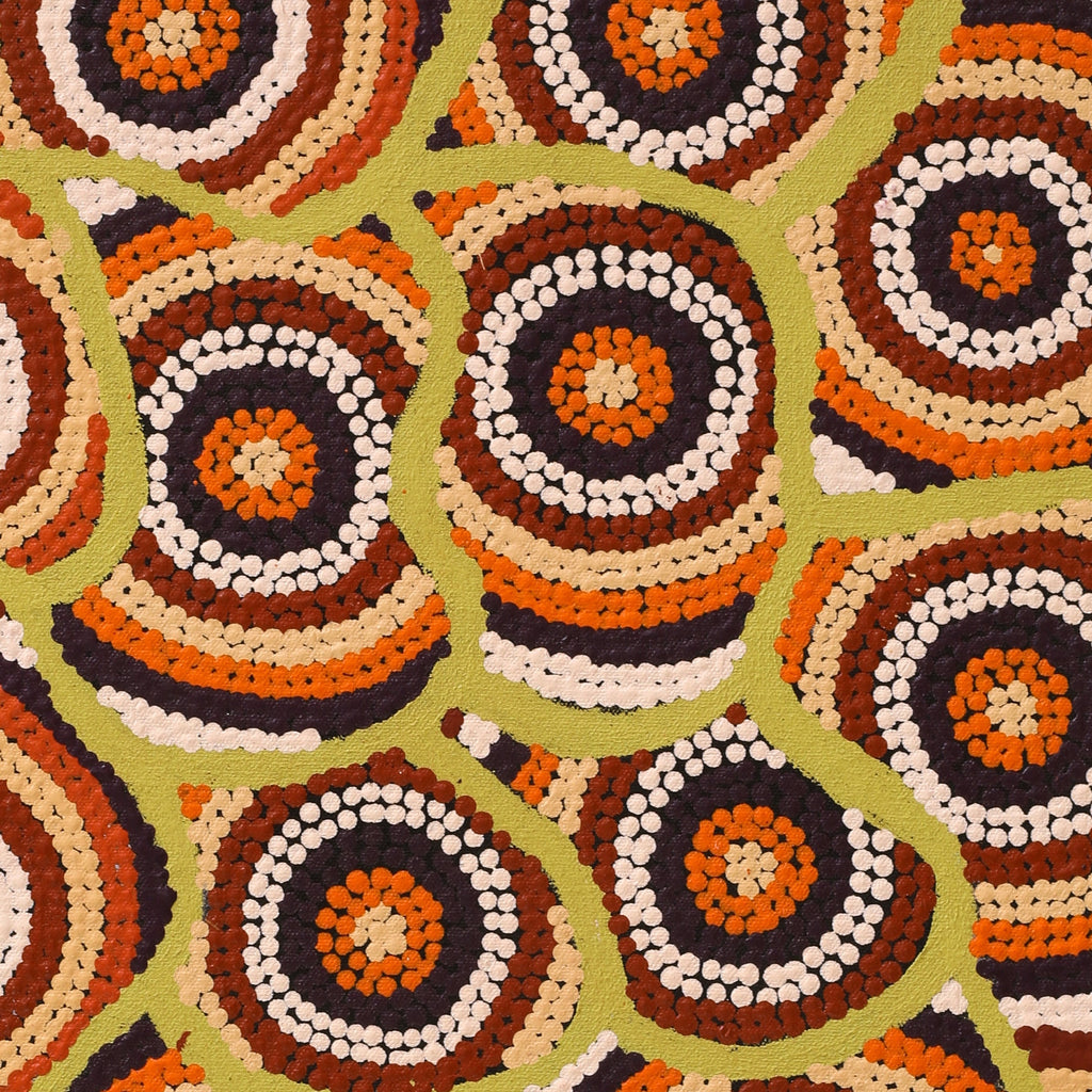 Aboriginal Art by Marita Napanangka Marshall, Yuparli Jukurrpa (Bush Banana Dreaming), 61x46cm - ART ARK®