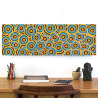 Aboriginal Artwork by Marita Napanangka Marshall, Yuparli Jukurrpa (Bush Banana Dreaming), 91x30cm
