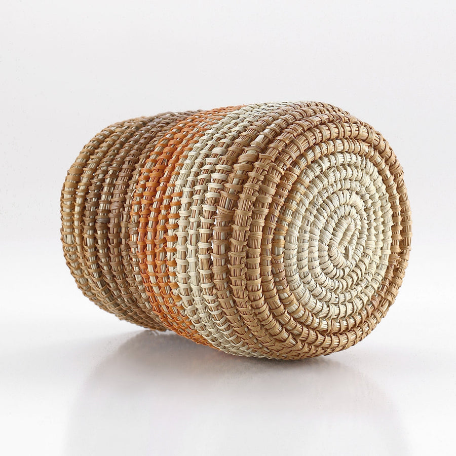 Aboriginal Artwork by Marrarrawuy Wanambi, Bathi (woven basket)