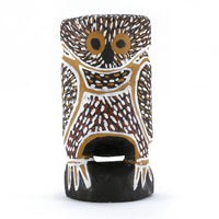 Aboriginal Artwork by Mavis Warrngilnga Ganambarr, Worrwurr (Owl) Sculpture 14cm