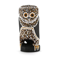 Aboriginal Artwork by Mavis Warrngilnga Ganambarr, Worrwurr (Owl) Sculpture 16.5cm
