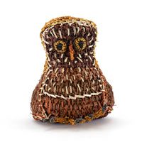 Aboriginal Artwork by Mavis Warrngilnga Ganambarr, Worrwurr (Owl) Sculpture 16.5cm