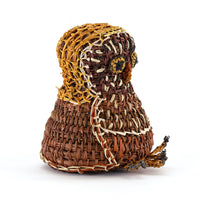 Aboriginal Artwork by Mavis Warrngilnga Ganambarr, Worrwurr (Owl) Sculpture 16.5cm