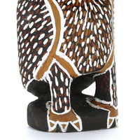 Aboriginal Artwork by Mavis Warrngilnga Ganambarr, Worrwurr (Owl) Sculpture 19cm