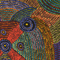 Aboriginal Artwork by Megan Nampijinpa Kantamarra, Marapinti Dreaming, 76x76cm