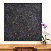Aboriginal Artwork by Melinda Napurrurla Wilson, Lukarrara Jukurrpa, 107x107cm