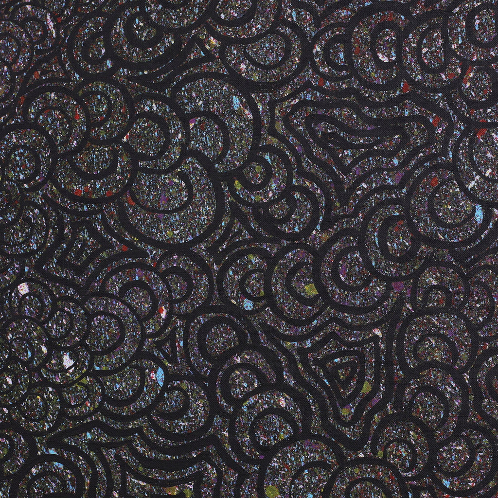 Aboriginal Artwork by Melinda Napurrurla Wilson, Lukarrara Jukurrpa, 107x107cm