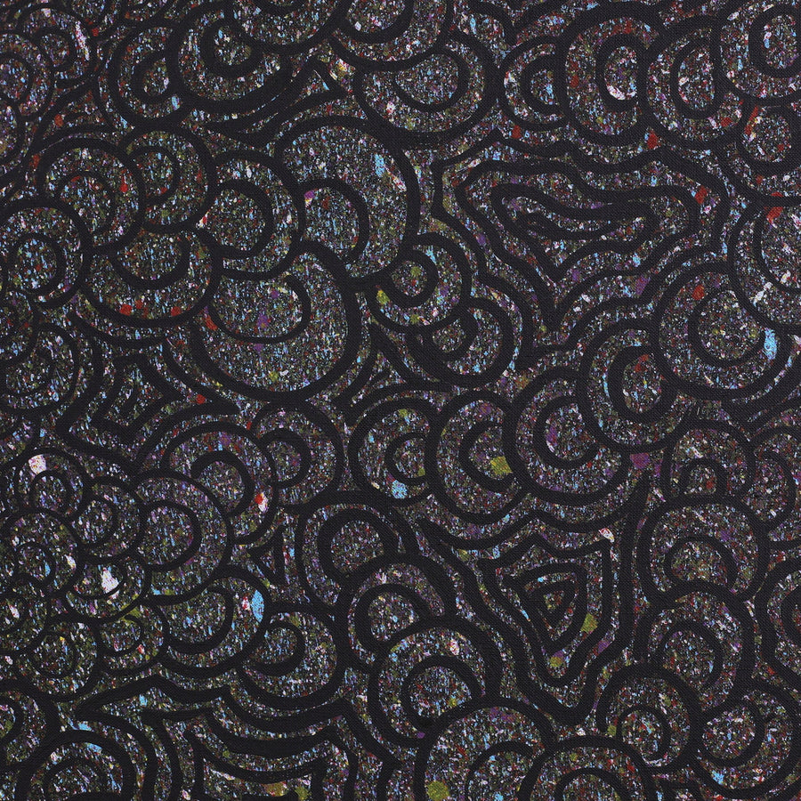 Aboriginal Artwork by Melinda Napurrurla Wilson, Lukarrara Jukurrpa, 107x107cm