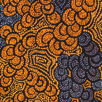 Aboriginal Artwork by Melinda Napurrurla Wilson, Lukarrara Jukurrpa, 107x30cm