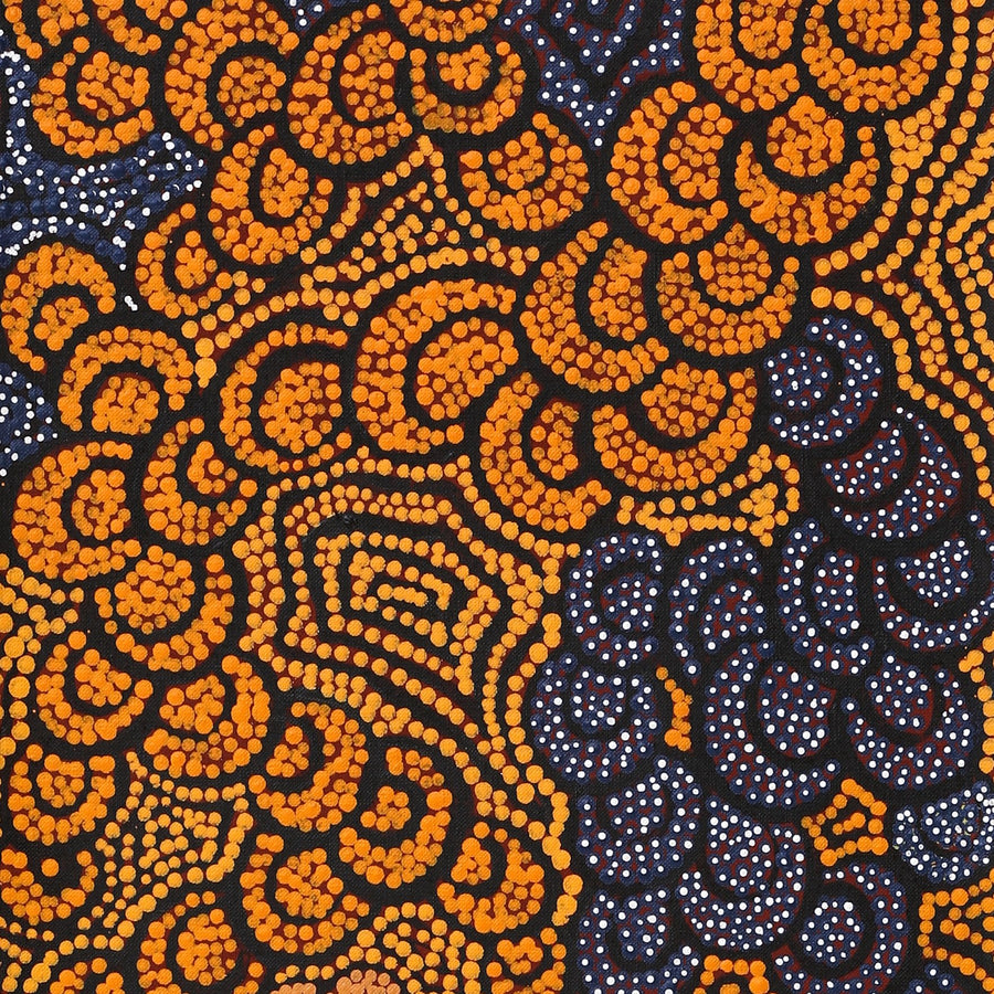 Aboriginal Artwork by Melinda Napurrurla Wilson, Lukarrara Jukurrpa, 107x30cm