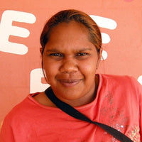 Aboriginal Artwork by Melinda Napurrurla Wilson, Lukarrara Jukurrpa, 107x30cm