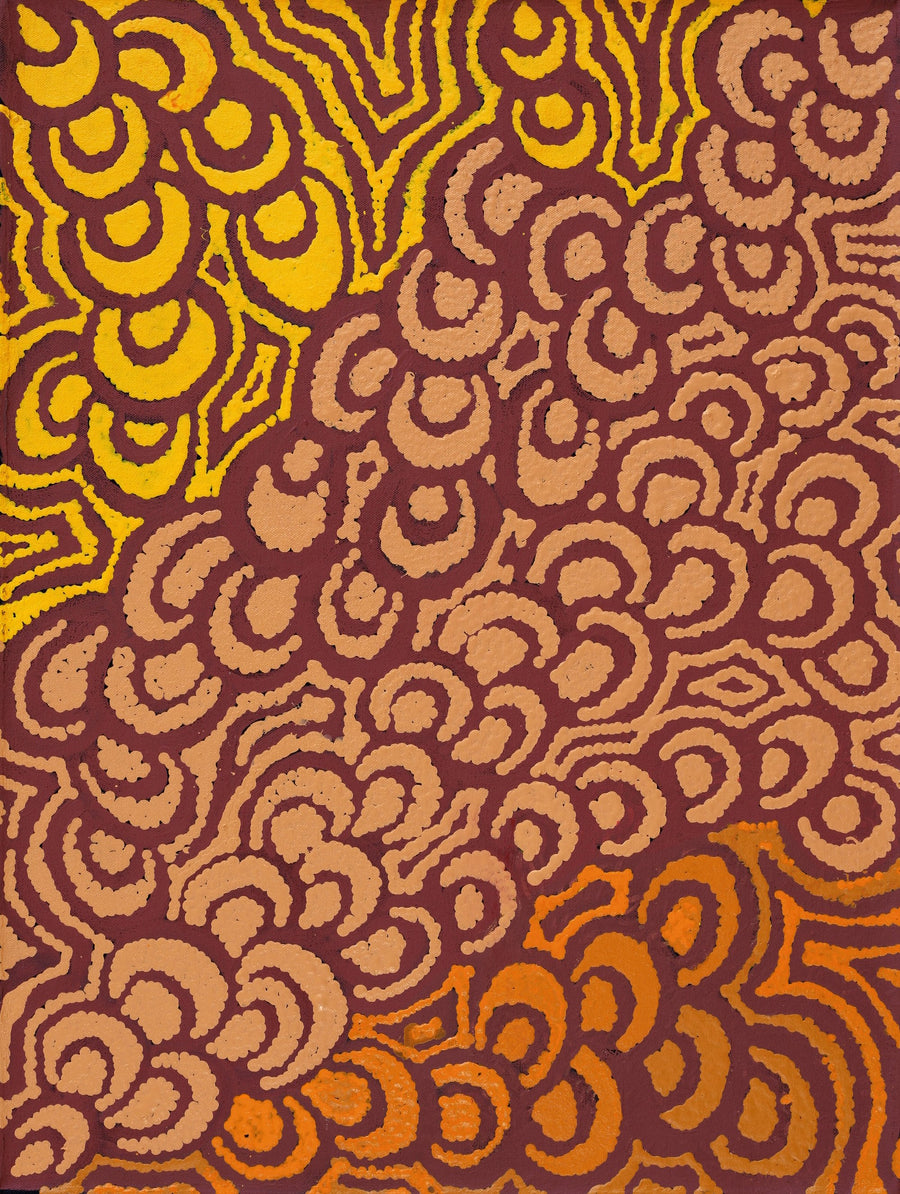 Aboriginal Artwork by Melinda Napurrurla Wilson, Lukarrara Jukurrpa, 61x46cm