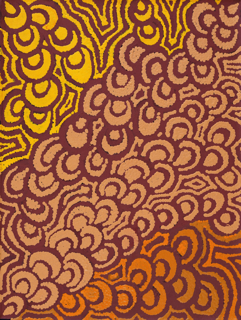 Aboriginal Artwork by Melinda Napurrurla Wilson, Lukarrara Jukurrpa, 61x46cm