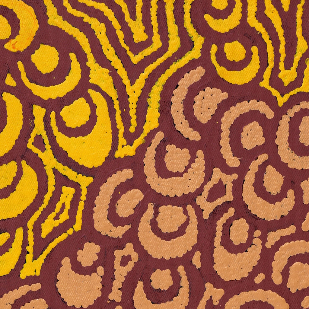 Aboriginal Artwork by Melinda Napurrurla Wilson,  Lukarrara Jukurrpa, 61x46cm - ART ARK®