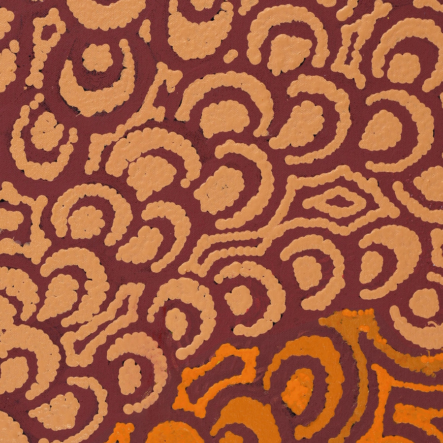 Aboriginal Artwork by Melinda Napurrurla Wilson, Lukarrara Jukurrpa, 61x46cm