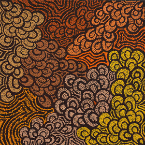 Aboriginal Artwork by Melinda Napurrurla Wilson, Lukarrara Jukurrpa, 61x61cm - ART ARK®