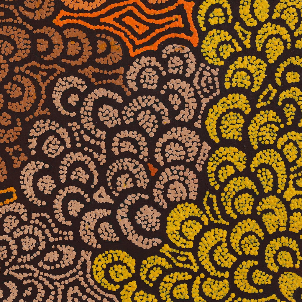 Aboriginal Artwork by Melinda Napurrurla Wilson, Lukarrara Jukurrpa, 61x61cm