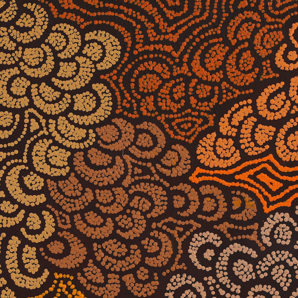 Aboriginal Artwork by Melinda Napurrurla Wilson, Lukarrara Jukurrpa, 61x61cm