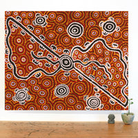 Aboriginal Artwork by Melinda Napurrurla Wilson, Janganpa Jukurrpa (Brush-tail Possum Dreaming)- Mawurrji, 76x61cm