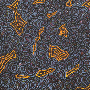 Aboriginal Artwork by Melinda Napurrurla Wilson, Lukarrara Jukurrpa, 76x61cm - ART ARK®