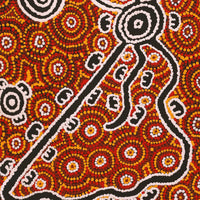Aboriginal Artwork by Melinda Napurrurla Wilson, Janganpa Jukurrpa (Brush-tail Possum Dreaming)- Mawurrji, 76x61cm
