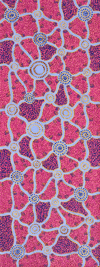 Aboriginal Artwork by Melissa Napangardi Williams, Wardapi Jukurrpa (Goanna Dreaming) - Yarripilangu,122x46cm