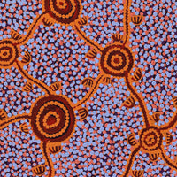 Aboriginal Artwork by Melissa Napangardi Williams, Wardapi Jukurrpa (Goanna Dreaming) - Yarripilangu, 61x30cm