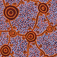 Aboriginal Artwork by Melissa Napangardi Williams, Wardapi Jukurrpa (Goanna Dreaming) - Yarripilangu, 61x30cm