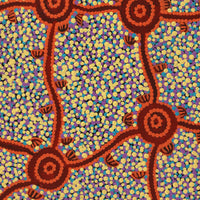 Aboriginal Artwork by Melissa Napangardi Williams, Wardapi Jukurrpa (Goanna Dreaming) - Yarripilangu, 61x30cm