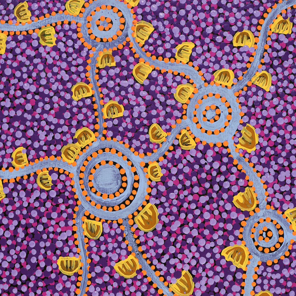 Aboriginal Artwork by Melissa Napangardi Williams, Wardapi Jukurrpa (Goanna Dreaming) - Yarripilangu, 61x30cm